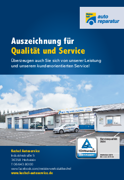 Bild Auszeichnung für Qualität und Service bei Kechel Autoservice